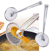 Honana Kitchen Multi-Functional Filter Spoon With Clip Food Kitchen Oil-Frying BBQ Filter Stainless Steel Clamp Strainer