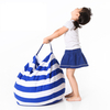 Honana Large Capacity Stuffed Animal Storage Bean Bag Canvas Chair Hammock Home Organizer for Kids