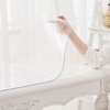 Honana PVC Transparent Soft Glass Crystal Plate Plastic Frosted Tablecloth Waterproof PVC Table Mat Transparent Househol