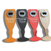 Honana Retro Wooden Handle Beer Opener Wooden Bottle Opener Shape Can Opener Bar Wall Decor Hanger Beer Bottle Shape Can