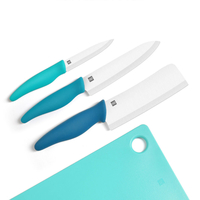 HUOHOU 4PCS Ceramic Knife with Chopping Board Set 6