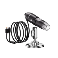 INSKAM 321-p 1600X 2MP Digital Microscope Hand Held Adjustable Microscope Electronic Camera 8 LED Magnifier with Stand M