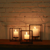 Iron Art Candle Holder Black Hollow Out Candelabra Candle Holders Candle Stick Candle Home Decor