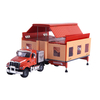 KAIDIWEI 663003 1:50 Double-Room Car Alloy Model Toys New Alloy Engineering Car With Box Packaging
