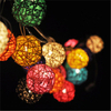 KCASA 1M 10 LED Sepaktakraw Ball String Lights LED Fairy Lights for Festival Christmas Halloween Party Wedding Decoratio