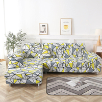 KCASA Elastic Couch Sofa Cover Armchair Slipcover for Living Room 1/2/3/4 Seat Chair Covers Home Decoration