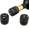 KCASA KC-SP160 Creative Wine Whiskey Bottle Top Red Wine Stopper with PasswordBLACK
