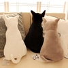 KCASA Super Cute Pillow Soft Plush Cat Back Sofa Pillow Cushion Plush Toys Stuffed Creative Retro Cat Sofa Pillow A-lice