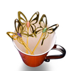 KCASA Tea Spoon Aluminum Alloy Coffee Spoon Capitellum Three-dimensional Butterfly Coffee Spoon Elegant Mixing Spoon