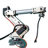 KDX DIY 6DOF Aluminum Robot Arm 6 Axis Rotating Mechanical Robot Arm Kit With 6 PCS Servo