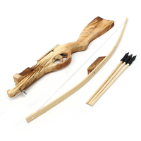 Kids Wooden Cross Bow Bow Stand Good For Archery Hunting Toy Without Lethality