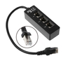 LAN Ethernet Cable Splitter Network RJ45 1 Male To 3 Female Networking Connector Networking Splitter Adapter Cable