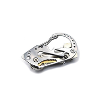 LAOTIE Multifunctional EDC Carabiner Hanging Buckle Slotted Screwdriver Wrench Key Clip Camping Hiking Tools