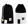 Large Baby Kids Toys Storage Bag Canvas Laundry Basket Drawstring Tidy Organizer