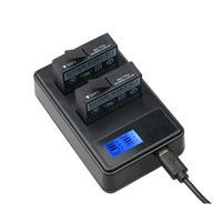 LCD Smart Battery Dual Charger for Xiaomi XiaoYi 4K/4K+ Sport Camera