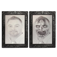 Lenticular Horrible 3D Changing Face Horror Portrait Haunted Spooky Halloween Decorations