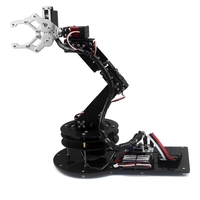LOBOT 6 DOF Aluminum RC Robot Arm Gripper APP Stick ControlProgrammable Educational Kit