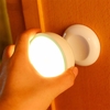 Loskii 2018 Popular Soft Brightness Cordless Motion Sensor Night Light 360 Degree Rotation Human Body Induction Lamp