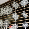 Loskii 6 PCS/Pack Christmas Three-Dimensional Snowflake String Light Beautiful Medium Snowflake Christmas Decorations Su