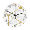 Loskii CC016 Creative Marble Pattern Wall Clock Mute Wall Clock Quartz Wall Clock For Home Office Decorations