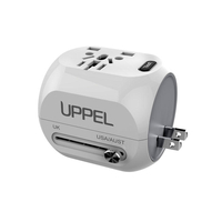 M168-9 QC3.0 Fast Charge Dual USB Travel Conversion Plug Multi-function Conversion Socket Travel Adapter