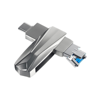Machenike New USB 3.0 Type-C Micro USB 3 in 1 Flash Drive Metal U Disk Portable USB Stick