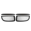Matte Black Front Kidney Grilles Grill with Upper Hood Eyelids for BMW E90 E91 3 Series Sedan 2004-2008Sedan 2004-2008