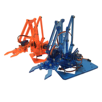 Mearm DIY Mini Colorful Industrial Robot Arm Rotating Mechanical Acrylic Pocket Robotic Arm