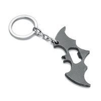 Metal Animal Pendant Bat Zinc Alloy Corkscrew Key Chain