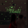 Miico HM31009 Christmas Wall Sticker For Room Decorations Luminous Pattern Background Decorative Sticker Removable