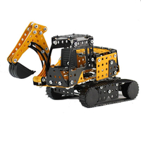 MoFun 3D Metal Puzzle Construction TruckStainless Steel Model Building Toy 351PCS