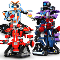 Mofun DIY 2.4G Block Building Programmable App/Stick Control Voice Interaction Smart RC Robot Toy Gift
