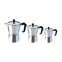 Moka Espresso Coffee Maker Machine Aluminum 3cup/6cup/9cup Italian Stove Top percolator Pot Tool