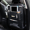 Multi-functional PU Leather Car Back Seat Storage Bag Multi Pocket Phone Cup Holder Organizer