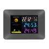 Multi-functional Wireless Digital Thermometer Hygrometer Colorful LCD Weather Forecast Clock with Alarm Snooze Calendar