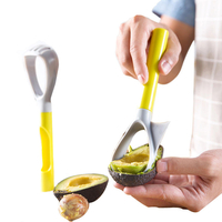 Multifunction Kitchen Avocado Slicer Plastic Fruit Pitter Useful FruitPeeler Tools