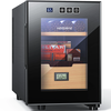NEEDONE 16L Cooler Humidor,  Electronic Cooler Humidor with Spanish Cedar Wood Shelves Upgraded Version with Digital Hygr