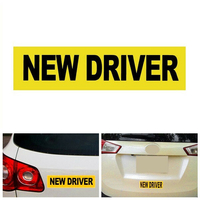 New Driver Car Stickers Magnet Reflective Decal Safety Caution Warning Sign