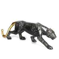 Nordic Style Lion Wolf Totem Penguin Leopard Animal Ornaments Car Crafts Cabinet Home