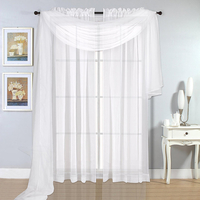 Nordic Style Pure White Voile Window Decoraions Yarn Curtains Home Decor Drape Panel Sheer Door Curtain