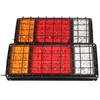 Pair 32 LED Rear Stop Lights Tail Indicator Lamps for 12V 24V Trailer Truck