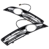 Pair LED DRL Daytime Running Lights White Turn Signal Lamp Yellow For VW Passat B6 2007- 2011