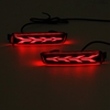 Pair LED DRL Rear Tail Brake Flash Turn Signal Lights Smoke Black Housing Lens For Nissan Sentra Sylphy For Infiniti ESQ