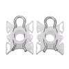 Pair White Window Lift Regulator Slider Clips 51321938884 For BMW 3 Series E36 E92 E93