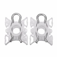 Pair White Window Lift Regulator Slider Clips 51321938884 For BMW 3 Series E36 E92 E93