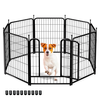 PawGiant Dog Playpen Designed for Indoor Use,  Dog Pen with Rubber Pads for Small Medium Dogs Puppy Inside