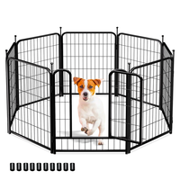 PawGiant Dog Playpen Designed for Indoor Use,  Dog Pen with Rubber Pads for Small Medium Dogs Puppy Inside