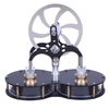 Peanut Shaped Stirling Double Cylinder Low Temperature Difference Engine Model Educational Toy