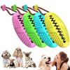 Pet Toys Dog MolarTooth Cleaning Rod Leaking Food Natural Rubber Ball Puppy Chew Toy Food Dispenser Multi-function Dog T