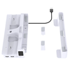 PGTECH GP-533 RGB Horizontal Console Bracket with Dual Gamepad Charging Port Built-in Dual Cooling Fan for PS5 Slim Host